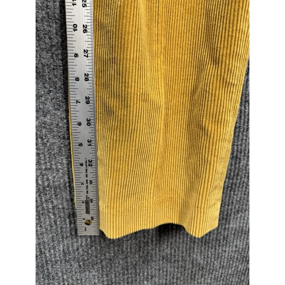 Lands' End Traditional Fit Corduroy Pants Mens 35x36 Gold Pleated Trousers Jeans - Picture 7 of 9